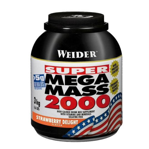 WEIDER MEGA MASS 2000 ( 3000 GR) STRAWBERRY