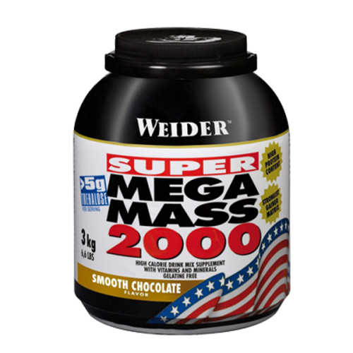 WEIDER MEGA MASS 2000 3KG CHOCOLATE