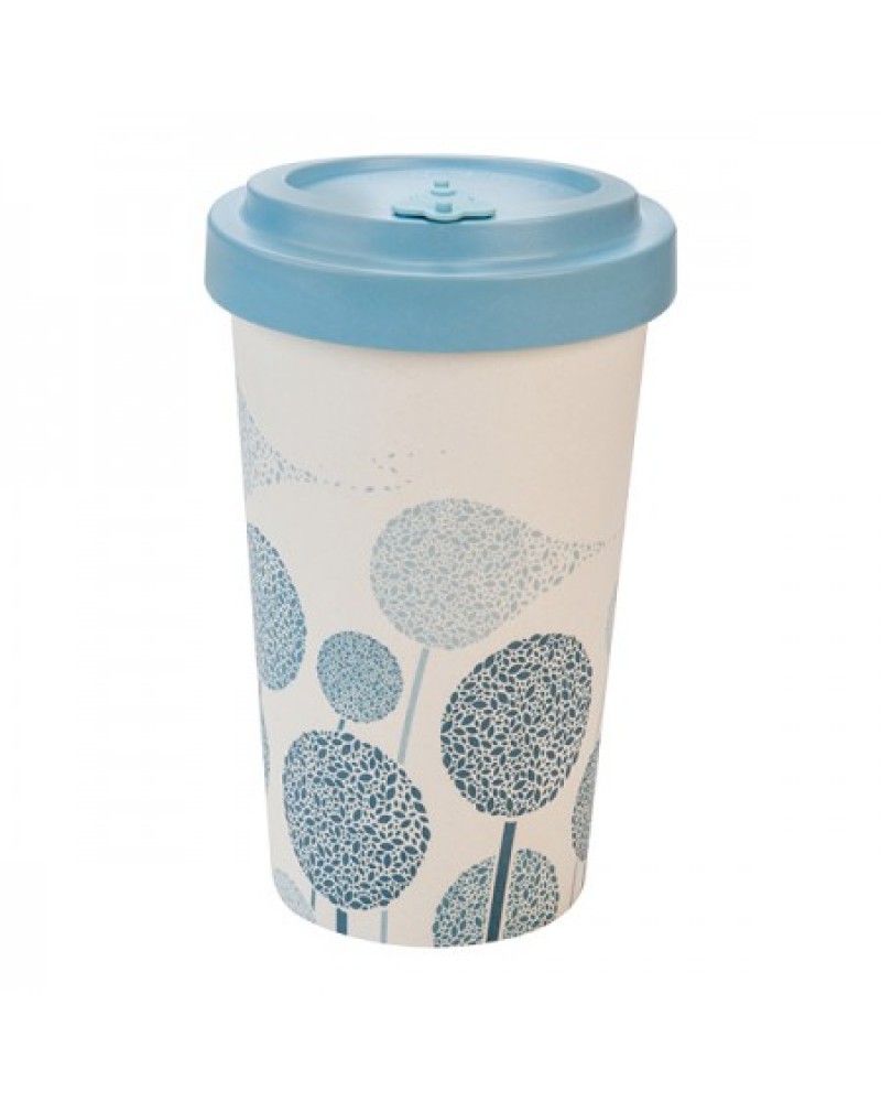 WELL BAMBOO CUP 500ml DANDELLIONS BLUE