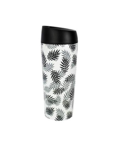 WELL STAINLESS STEEL MUG 450ml LEAVES