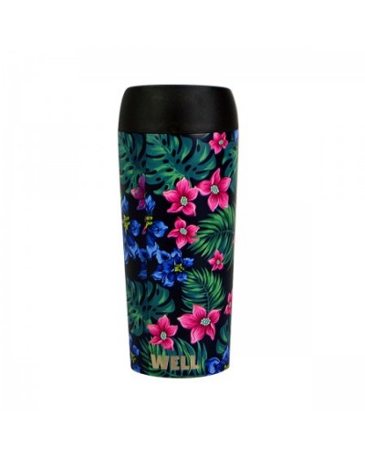 WELL STAINLESS STEEL MUG 450ml TROPICAL