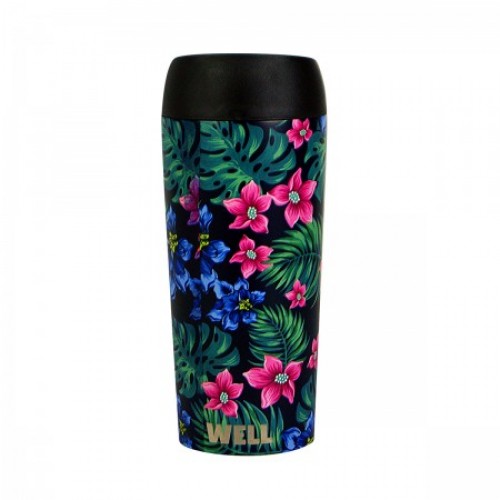 WELL STAINLESS STEEL MUG 450ml TROPICAL